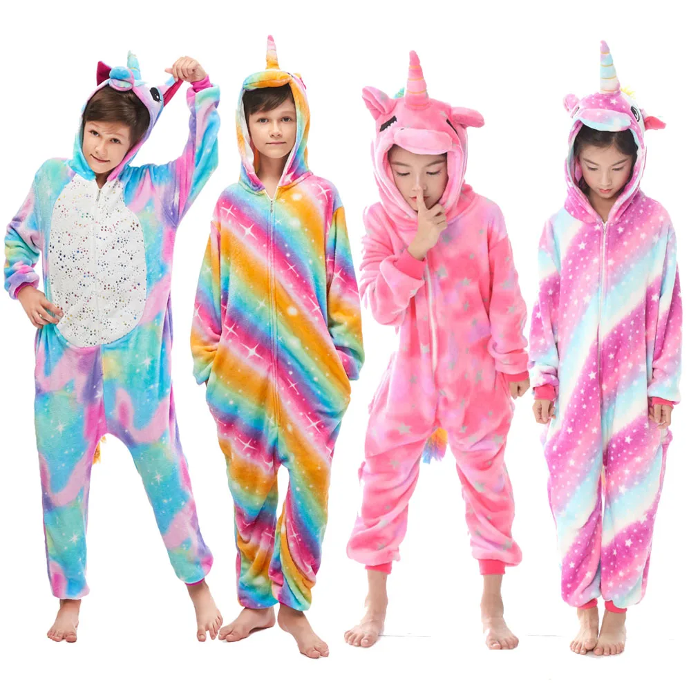 Rainbow Glitter Unicorn Pijamas Kids Fashion Winter Pijama Onesie Kids Boys Pokemen Animal Pajama Sleepwear Costume Rainbow Glitter Unicorn Pijamas Kids Fashion Winter Pijama Onesie Kids Boys Pokemen Animal Pajama Sleepwear Costume