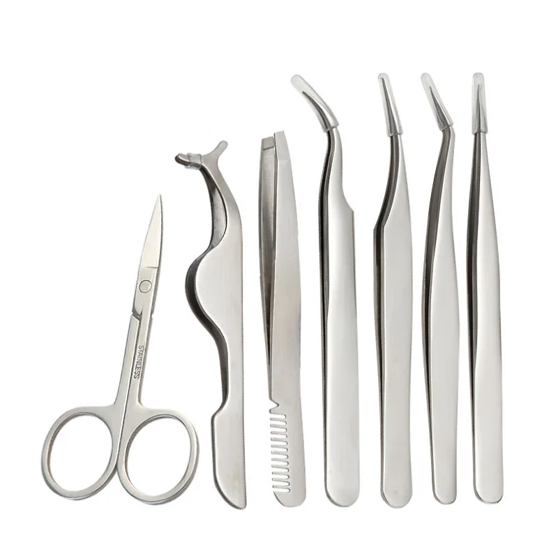 Beauty Salon Grafting Planting Eyelash Precision Only Tweezer Set Whole Set Beauty Tool Graft Eyelashes Useful Product