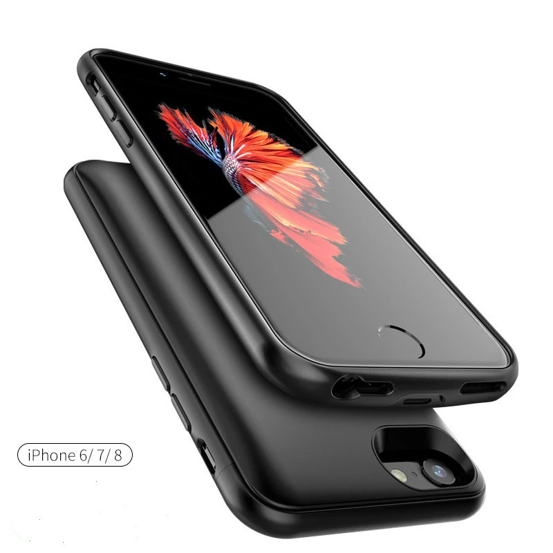 Аккумулятор Чехол для Iphone 6 6s 7 8 4000/5500mah зарядное устройство для Iphone 6 6s 7 8 Plus тонкий внешний пакет резервного копирования Чехол