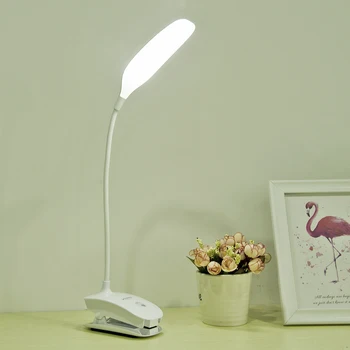 

Table Lamp Rechargeable Dimmable LED Desk Lamp Clip on Bed Touch Switch Eye Protection Dimmer Office Study Reading Light Table
