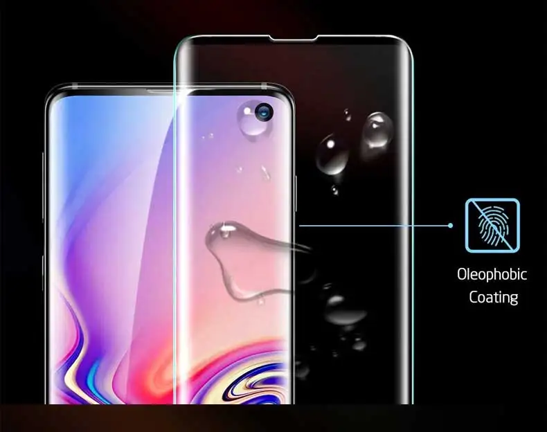 100D изогнутое закаленное стекло на samsung Galaxy S10 Plus S10E Note 10 Pro S10+ полноэкранное защитное стекло