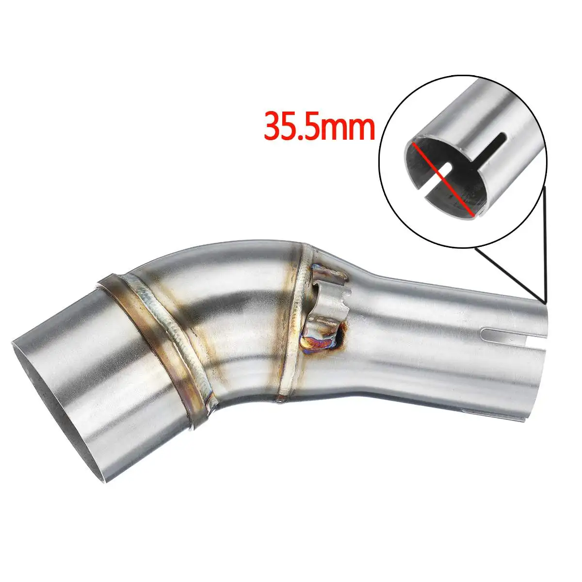 Для Yamaha YZF-R25/30 Kawasaki ER6N NINJIA 250/300/Z250 250SL/Z250SL мотоцикл подключен адаптер выхлопной средней соединительной трубы