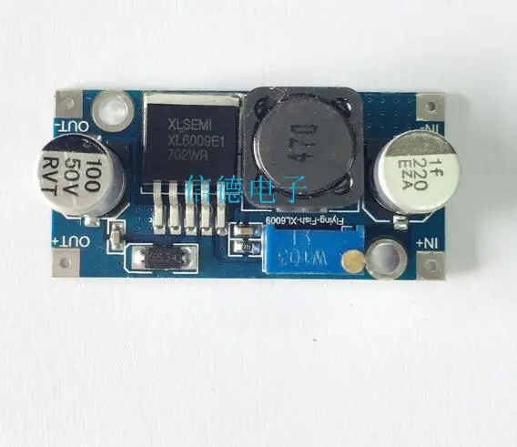 1 pces xl6009 DC-DC impulsionador módulo de alimentação módulo de saída é ajustável super lm2577 step-up módulo