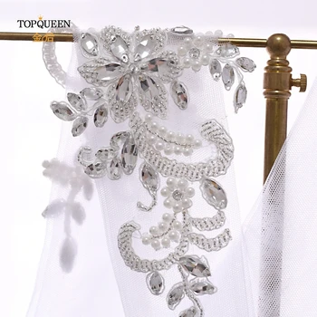 

TOPQUEEN WS74 wedding veil headband elegant style headpieces pearl wedding hair piece bride wedding accessories bridal veil