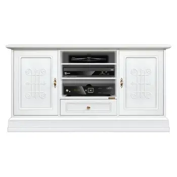 

White TV Cabinet classical style 'Aria'