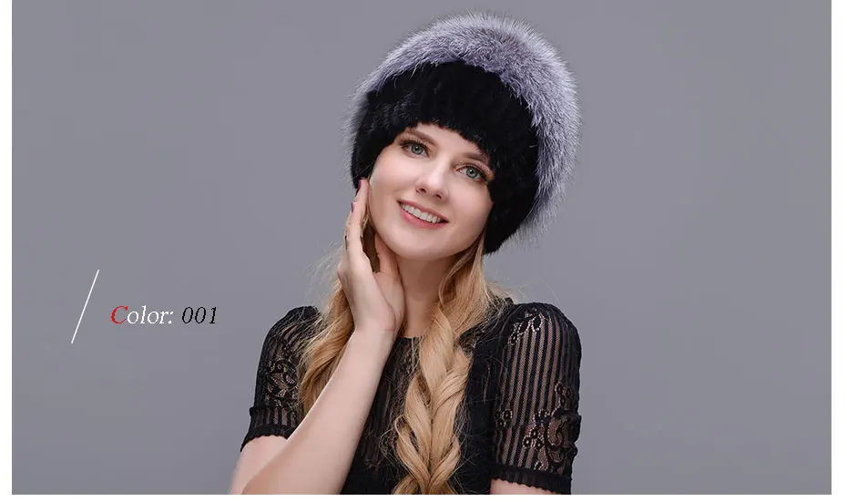 Neue frauen зимняя русская pelz mode echt pelzmutze nerz naturliche fuchs wolle gestrickt Лыжная хижина warme ohr schutz reise hut