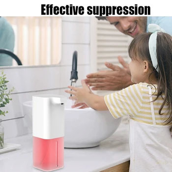 

HOT-Automatic Touchless Foam Soap Dispenser Sensor Recharge Liquid Dispenser Electric Soap Dispenser for Kitchen Bathroom