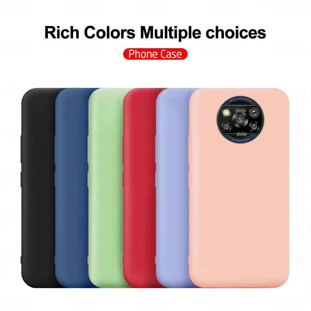 poco x3 rubber back cover
