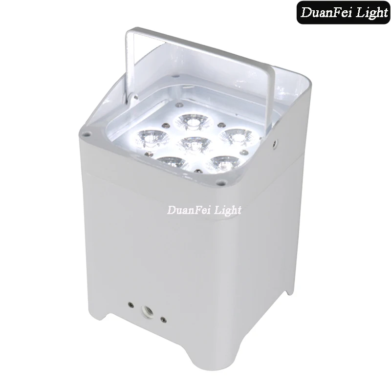 2 шт. Белый дом/черный дом led par батарея питание 6x18 Вт 6в1 rgbwa uv беспроводный с Wi-Fi