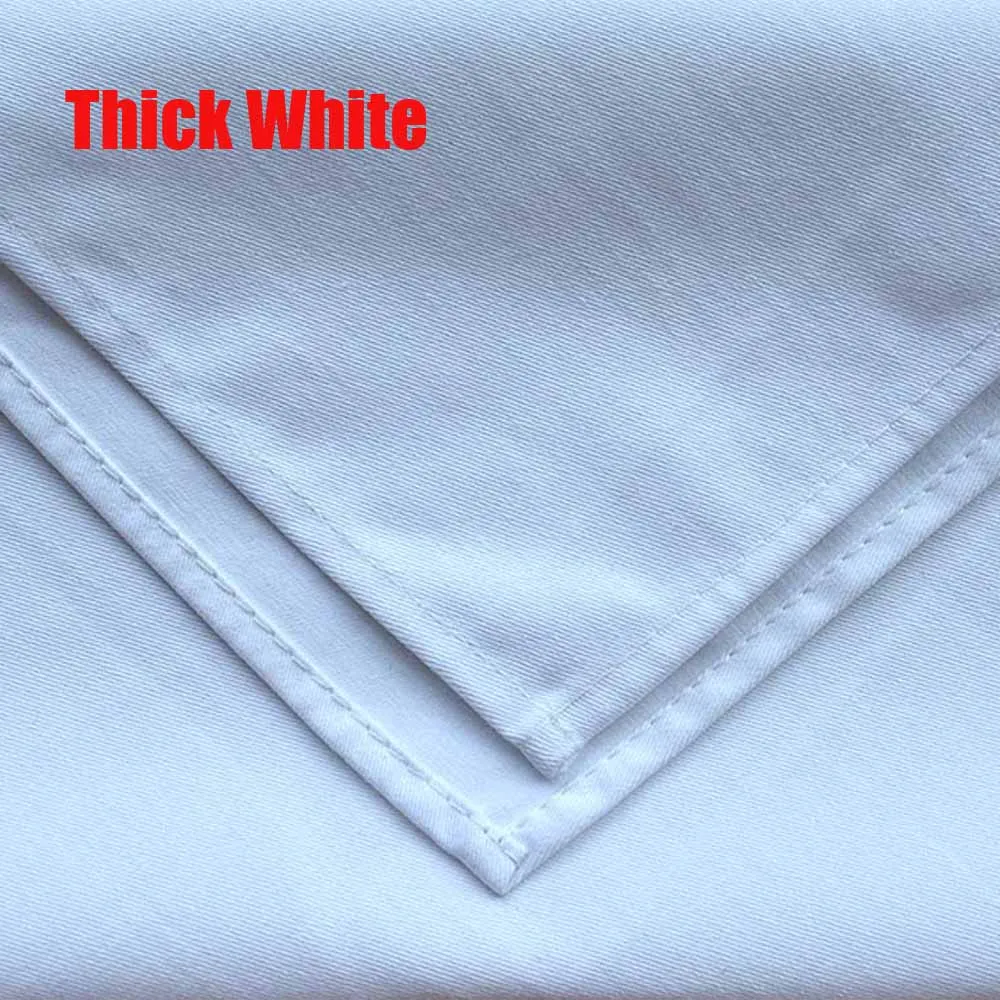 1 шт. 1,4*1,8 м Прямоугольная хлопок белая скатерть для отеля банкета, конференции, свадебной вечеринки, конфетная скатерть - Цвет: thick white