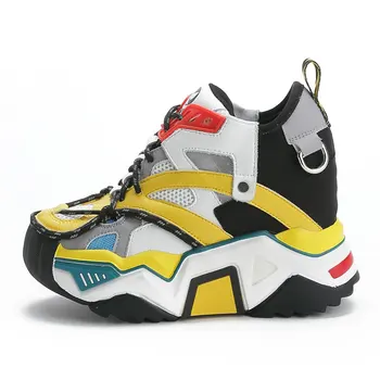 

2019 autumn new Korean version of the high super high heel platform sports shoes