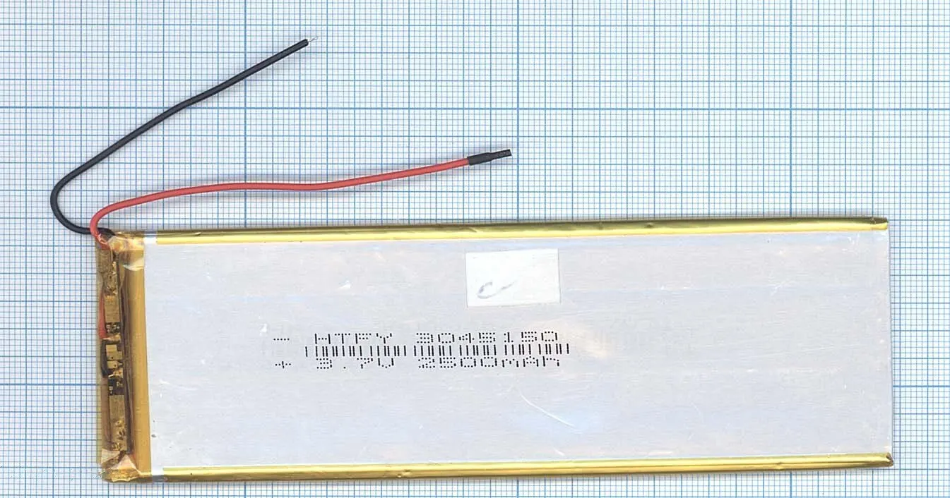 Аккумулятор Li-Pol (батарея) 3*45*150мм 2pin 3.7V/2500mAh | Электроника