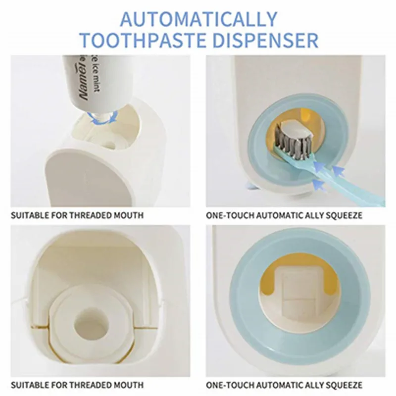 Автоматический Дозатор зубной пасты с настенным креплением Hands Free соковыжималка зубной пасты для семьи для ванных и туалетных комнат