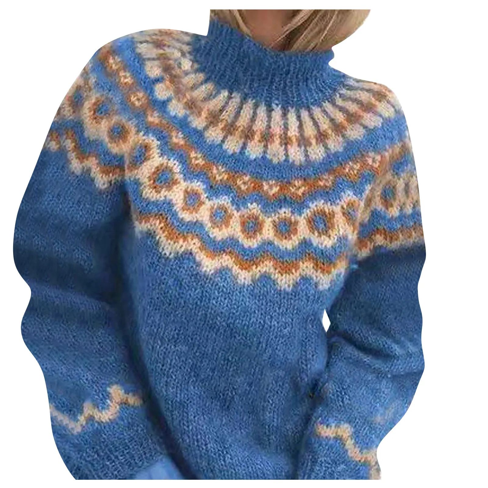 Turtleneck Women Sweater Jumpers Loose Autumn Long Sleeve Knitted Women Pullover Sweaters Casual 1983 Middle Ages Winter Sweater 2