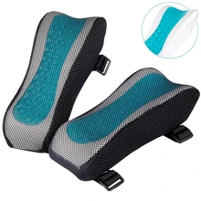 

Memory Foam Cooling Gel Armrest Pads Arm Rest Riser Pillow for Office & Gaming Chairs Elbow Cushion подушка в кресло 자동차 팔쿠션