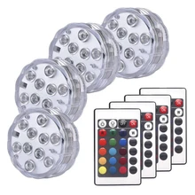 

RGB Remote Control Submersible Light IP68 Waterproof Underwater Lights Pond Swimming Pool Decorative Night Lamps For Aquarium