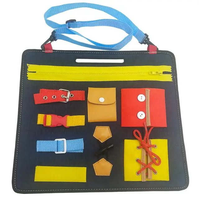 US $13.99 Montessori Toys Life Skills Board Training Integration Sensory Toy Felt Materials Baby Educational