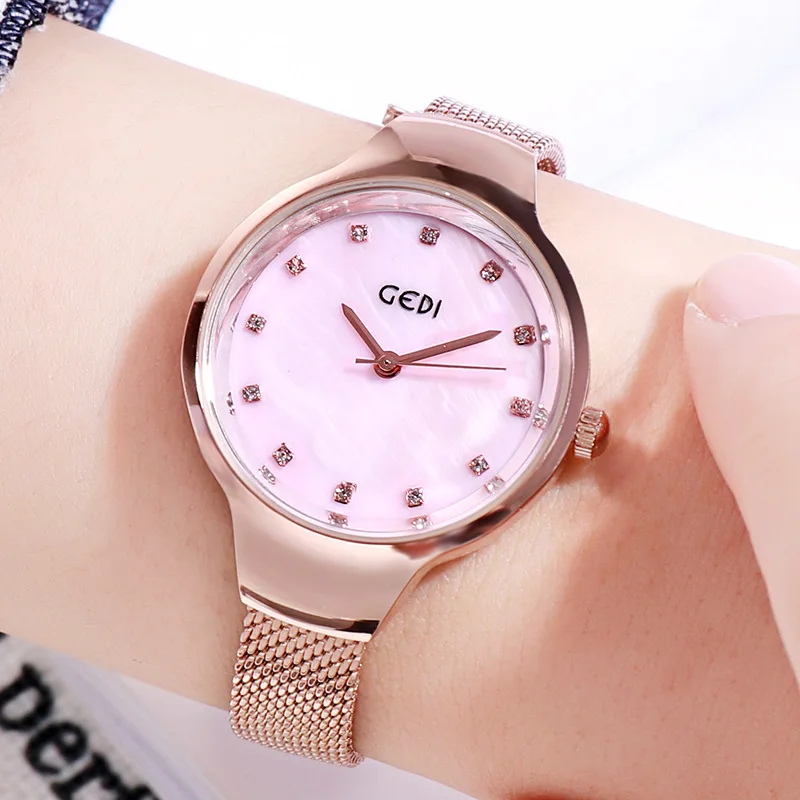 

Hot Sales Korean-style Thin Mesh Belt WOMEN'S Watch Quartz Waterproof Women's Watch Trend Versatile Dandan Watch