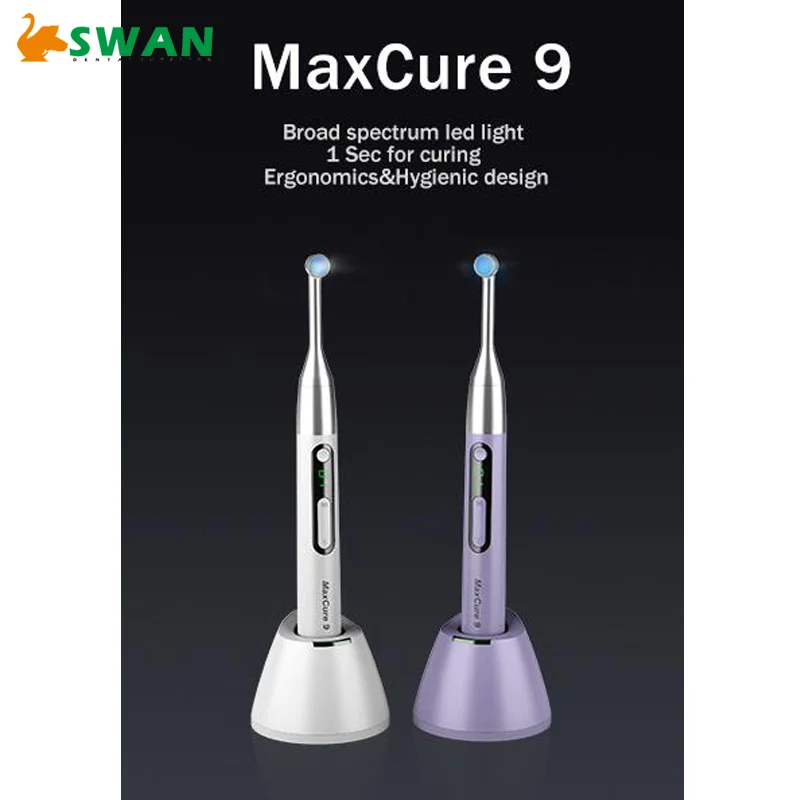 Maxcure 9 Led Dental Curing Light Denta Curing Lamp One Second /broad