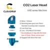 Cloudray CO2 Laer Head for K40 Series Laser Engraving Cutiing Machine Lens Dia 15/18mm Focal Length 50.8mm Mirror 20mm ► Photo 2/6