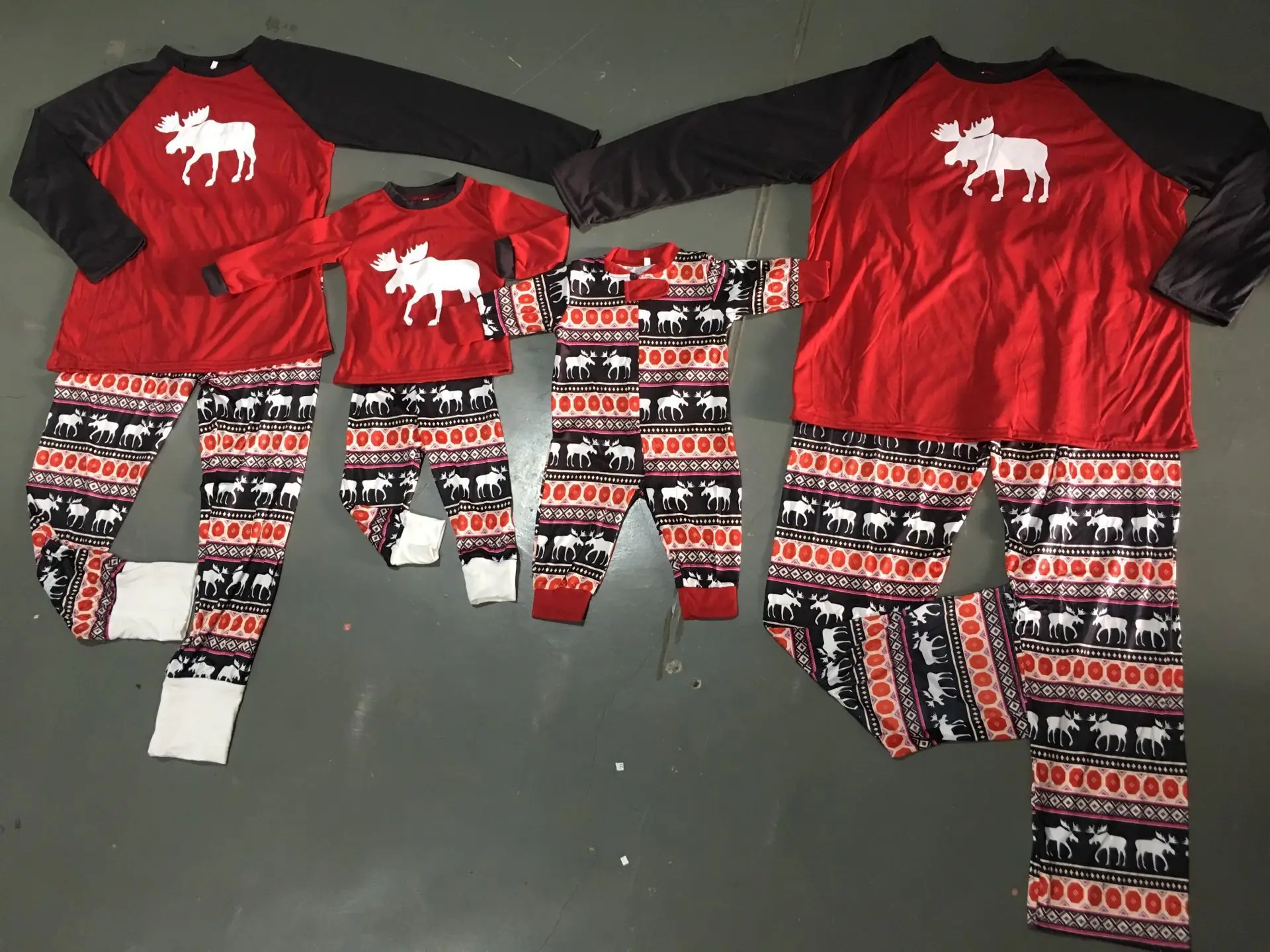 Family Matching Clothes Outfits Look Christmas Pajamas Set Father Mother Children's Sleepwear Clothing Christmas Family Pajamas