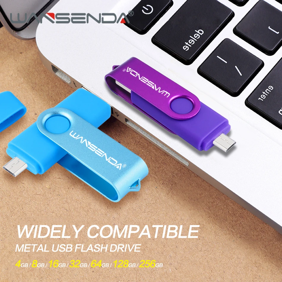 WANSENDA OTG USB флеш накопитель 8 ГБ 16 32 64 128 ГБ|USB флэш-накопители| |