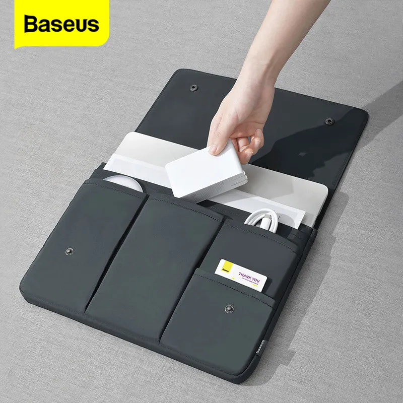 Baseus Laptop Sleeve Bag For Macbook Pro 13 14 15 15.6 16 Inch Ultrabook Notebook Case