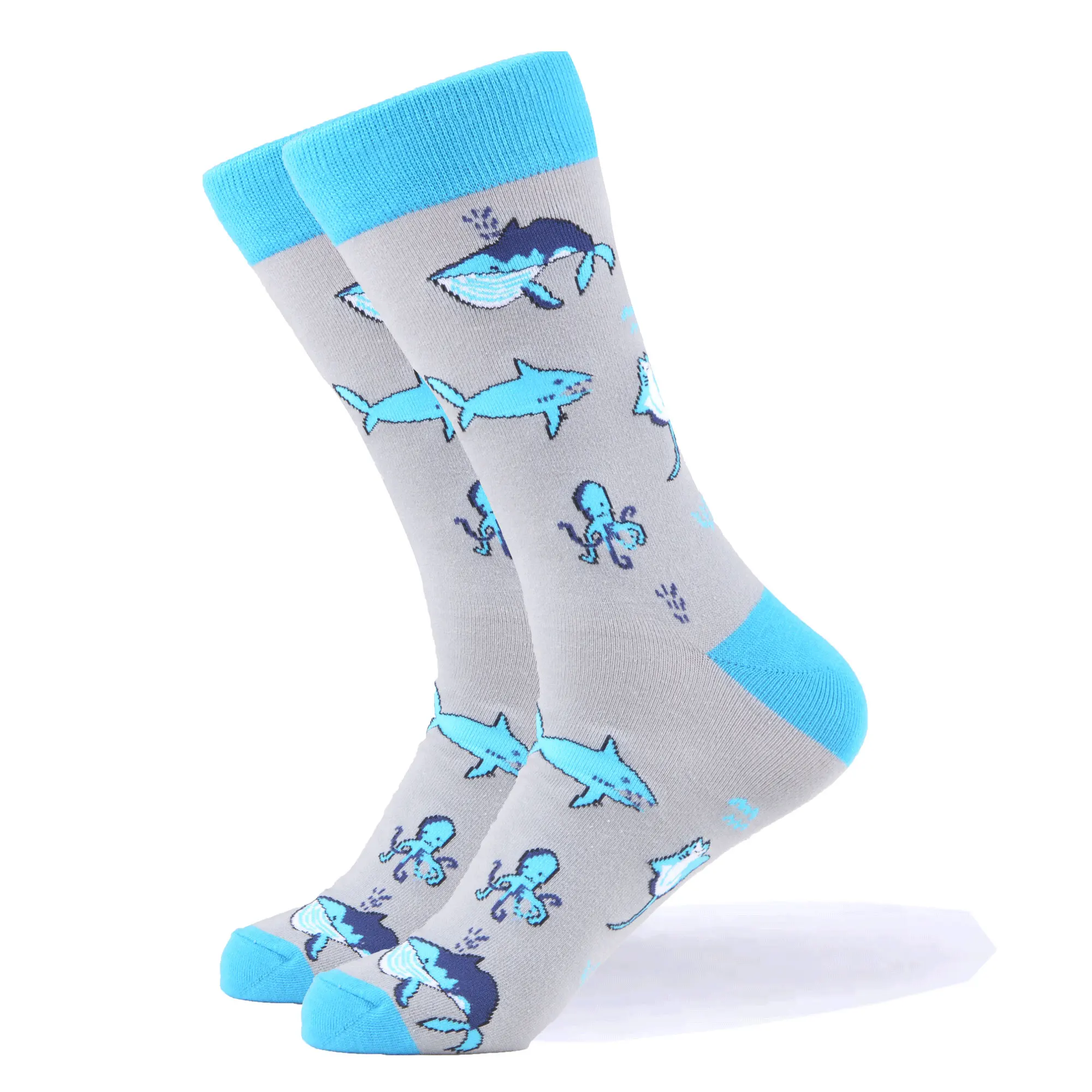 SANZETTI 1 Pair New Happy Socks High Quality Gift Men's Colorful Comfortable Combed Cotton Funny Animal Gift Wedding Dress Socks SANZETTI 1 Pair New Happy Socks High Quality Gift Men's Colorful Comfortable Combed Cotton Funny Animal Gift Wedding Dress Socks