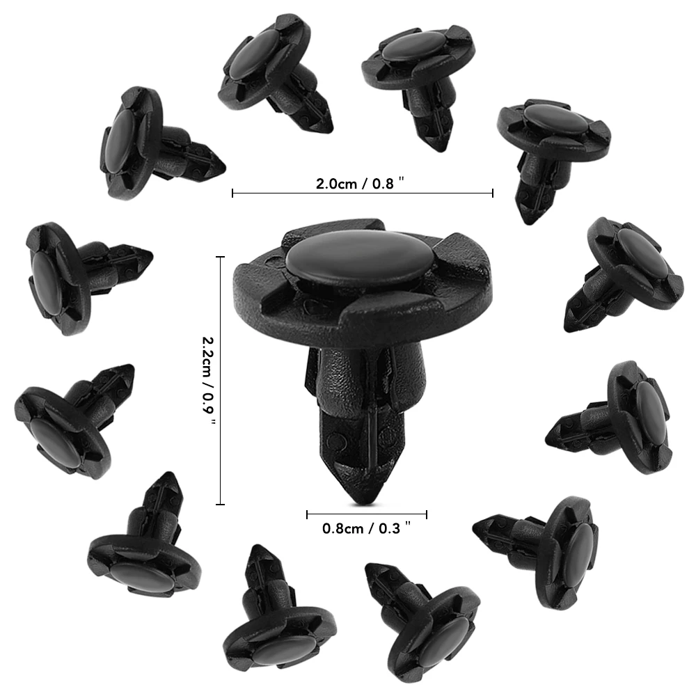 10pcs 8mm Car Fender Rivets Push Clips for Hyundai Creta Tucson BMW X5 E53 VW Golf Tiguan Kia Rio Sportage R KX5 | Автомобили и