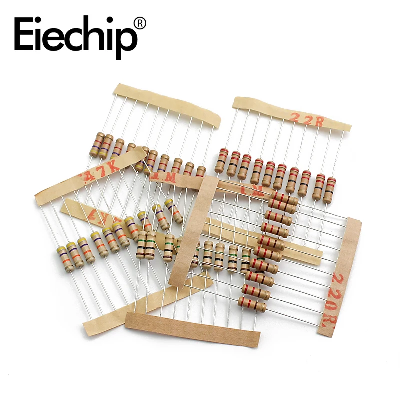 Carbon Film Resistor 30 Value 1W Assorted set 300pcs/lot 0.1R~750R 1K ~ 820K
