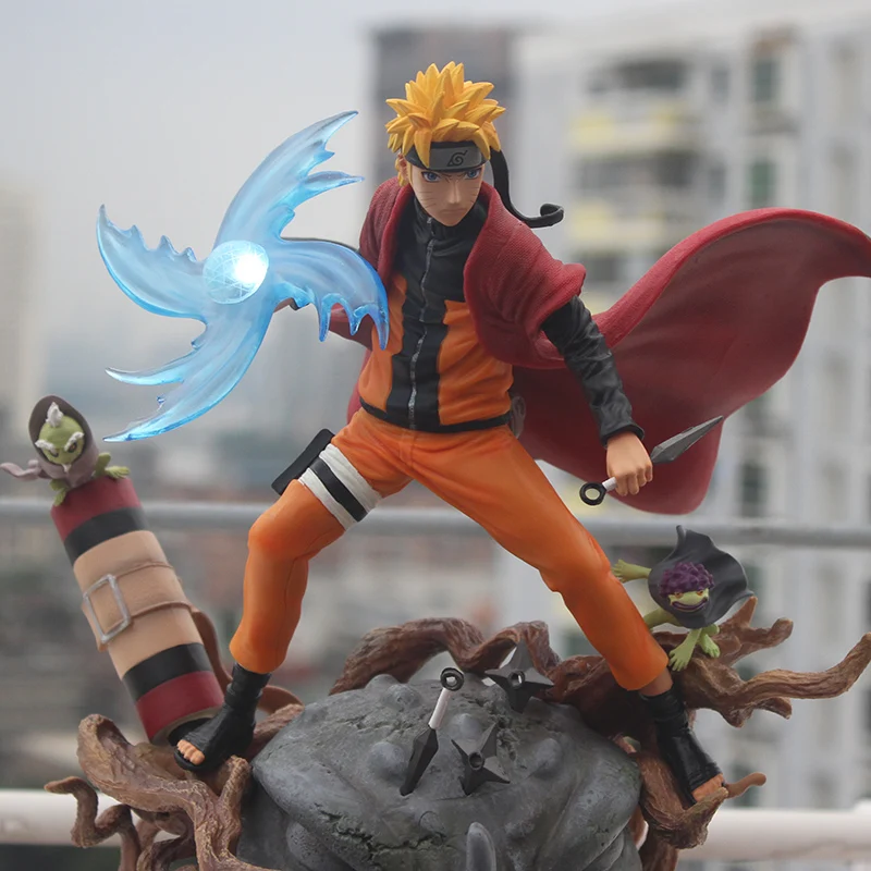 US $58.27 29cm Anime Naruto Gk Statue Uzumaki Naruto Sennin Mode Version Pvc Collection Model Figure