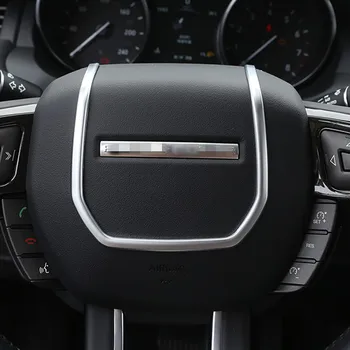 

Car Chrome Steering Wheel Decorative Strips Cover Trim Stickers For Land Rover Range Rover Evoque 2012-2018