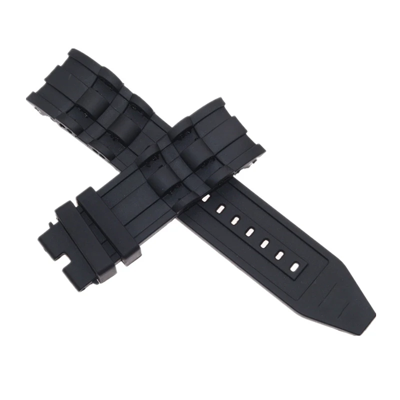 26 мм черный резиновый ремешок для часов, пригодный для Invicta Pro Diver, КОЛЛЕКЦИЯ ХРОНОГРАФА