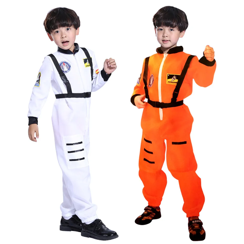 

MUQGEW Kids Boy Jumpsuit Role Play Astronaut Spaceman Cosplay Flight Space Suit Boys Winter Cloth Costume Vetement Enfant Garcon