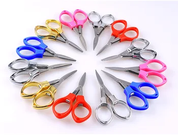 

factory Portable folding scissors, fishing line scissors, mini office scissors, Yangjiang household scissors wholesale