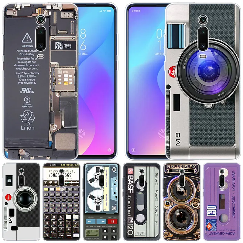 

Soft Case Retro Vintage Camera Cassette Music for Xiaomi Pocophone F1 Mi 9T Pro CC9 CC9E 9 9SE 8 A3 A2 Lite A1 5X 6X Mix3 Play