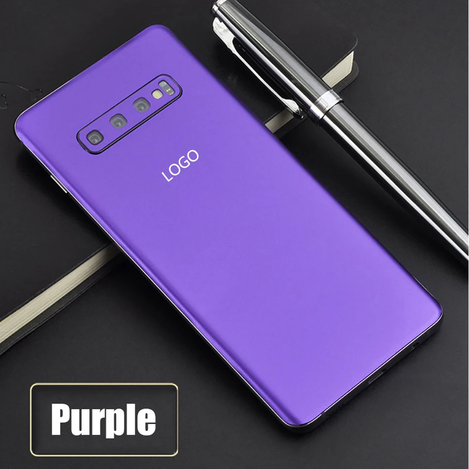Ледяная пленка задняя наклейка чехол для телефона samsung S10 S9 Plus Note 8 тонкий устойчивый к царапинам защитный чехол сплошной цвет декоративная наклейка