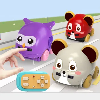 

Kids Toys Cartoon Mouse RC Car Animal Hand Control Induction Intelligent Light Sense Following Wireless Children Gifts Baby Toy