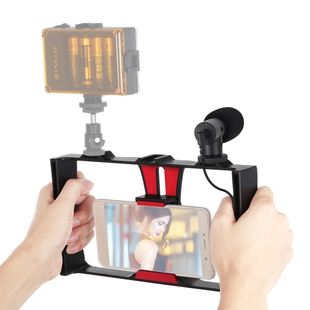 Smartphone Stabilizer Rig Video Camera Cage Film Steady for iPhone LG  Samsung