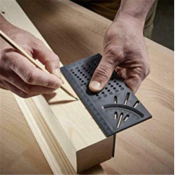 

Wood Working Ruler 3D Mitre Angle Measuring Gauge Square Size Measure Tool Household practical tool