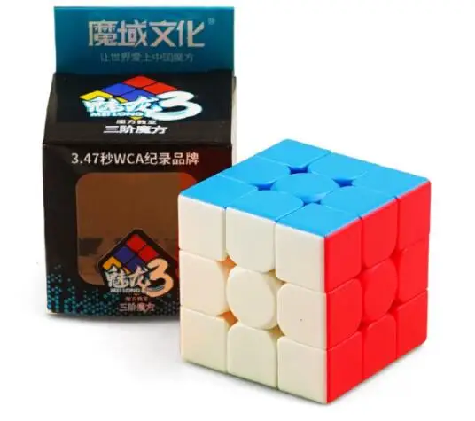 MFJS Meilong 4x4 Stickerless speed cube Moyu Mofang Jiaoshi 4x4x4 волшебный куб - Цвет: moyu meilong 3x3