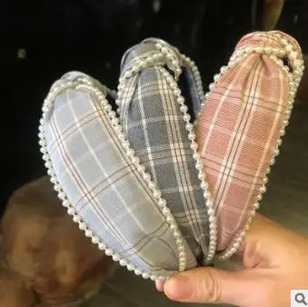 30 шт/лот DIY мульти ткани границы рыбы линии пирсов обруч жемчужный бант повязка для волос Инструменты для укладки аксессуар HA956