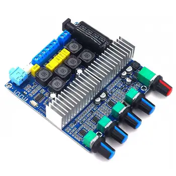 

TPA3116 Subwoofer Amplifier Board 2.1 Channel High Power Bluetooth 4.2 Audio Amplifiers DC12V-24V 2*50W+100W Amplificador