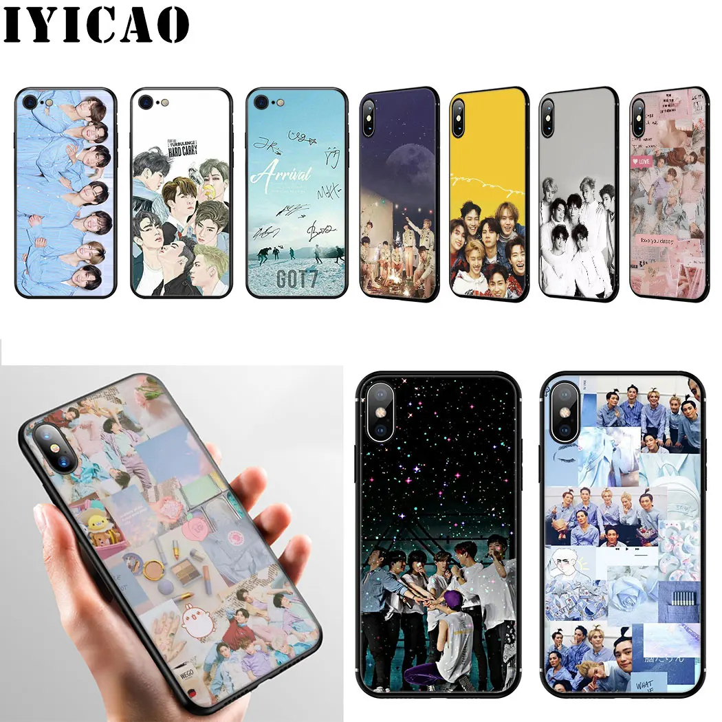 IYICAO мальчик группа Kpop GOT7 Мягкий силиконовый чехол для iPhone 11 Pro Max XR X XS 6 6S 7 8 Plus 5 5S SE