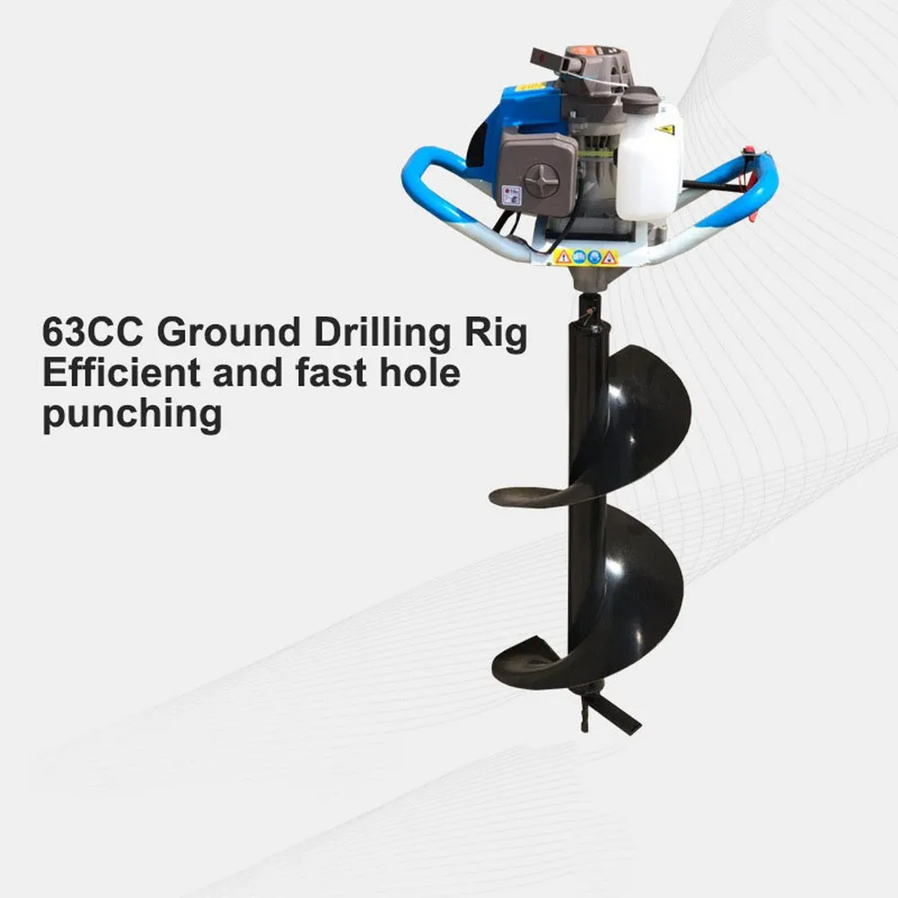 

63CC 2.2Kw Ground Rig Customizable Drill Bit Above 80cm Homeowner Rancher Construction Site Fence Drilling Machine Home Tools