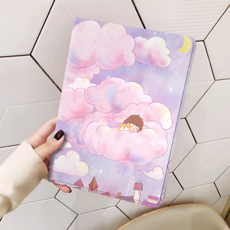 

Funda for iPad Air 4 3 2 1 Case Colorful PU Leather Silicone Back Smart Cover for iPad Pro 11 10.9 10.2 9.7 Mini 2020 2019 2018