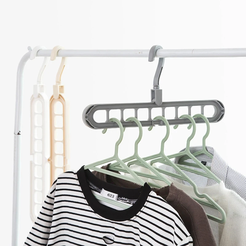 Органайзер для гардероба многофункциональный круг вешалка для одежды сушилка для одежды пластиковый шарф вешалки для одежды слой стойки для хранения