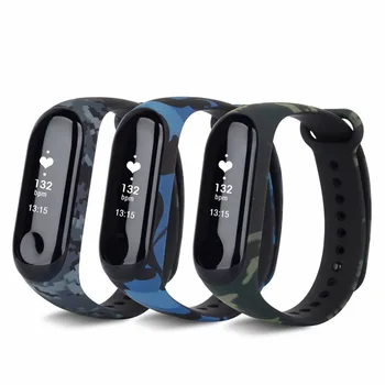 

Camouflage Watch Band For Xiaomi Mi Band 4 Bracelet Replace Silicone Wrist Band for Mi band 4 Wrist Strap Smart Accessories