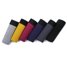 Мужские боксеры из твердого бамбукового волокна, дышащее, удобное нижнее бельё, мужские боксеры, Суперэластичные шорты, черное нижнее белье, мужские трусы