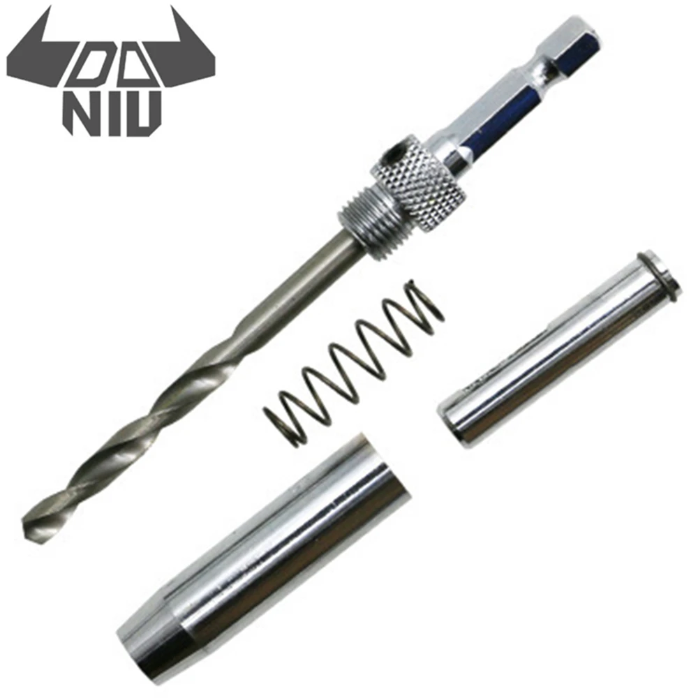 

DANIU 1Set Center Drill Bit Doors Self Centering Hinge Tapper Core Drill Bit Set Hole Puncher Woodworking Tools Core Drill Bit